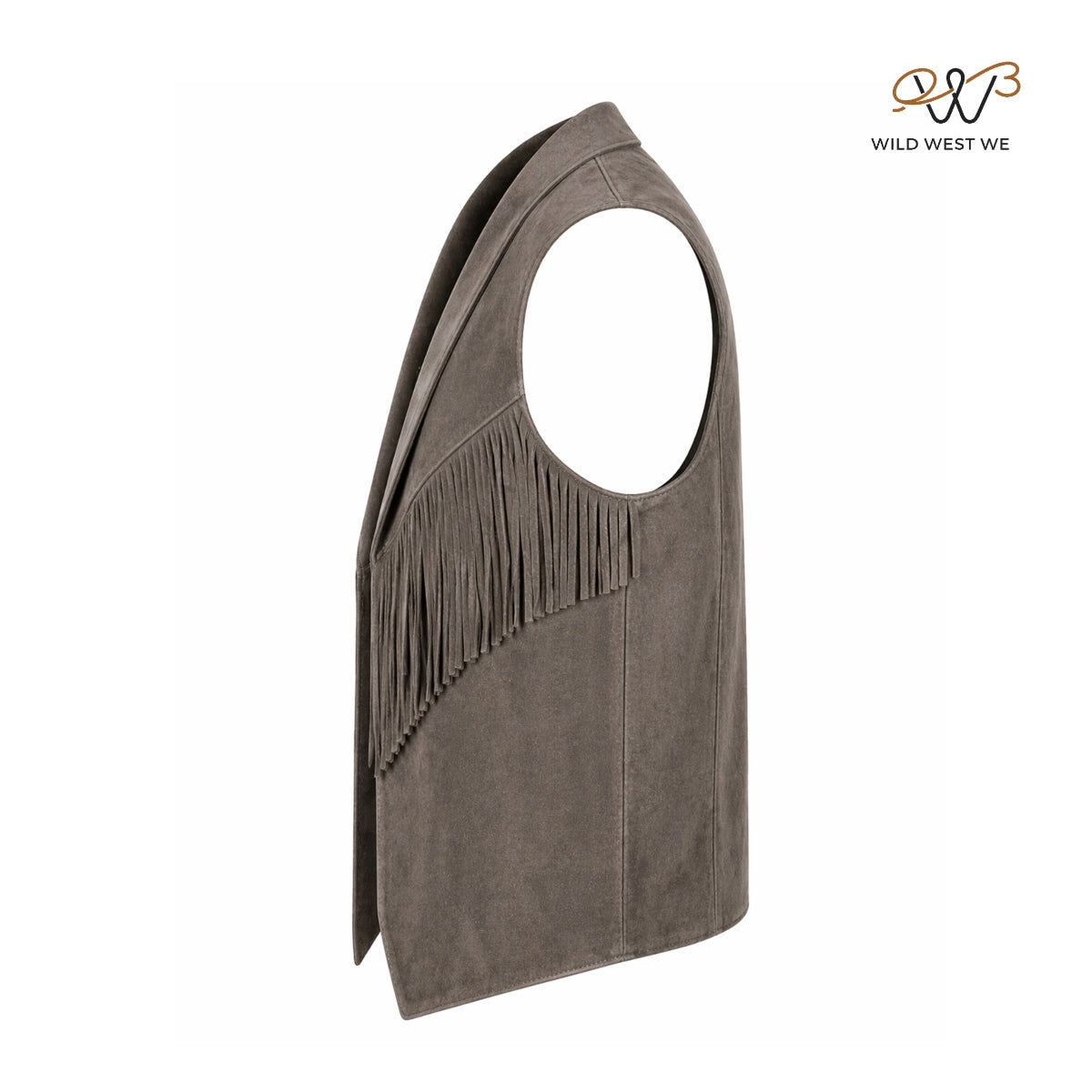Men’s Western Suede Fringe Leather Vest