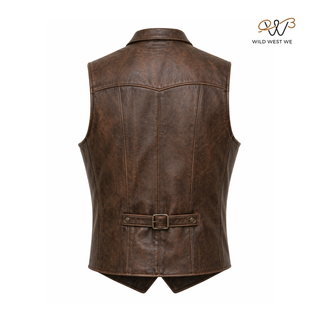 Men’s Vintage Brown Western Leather Vest