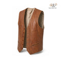 Men’s Classic Vintage Brown Leather Vest