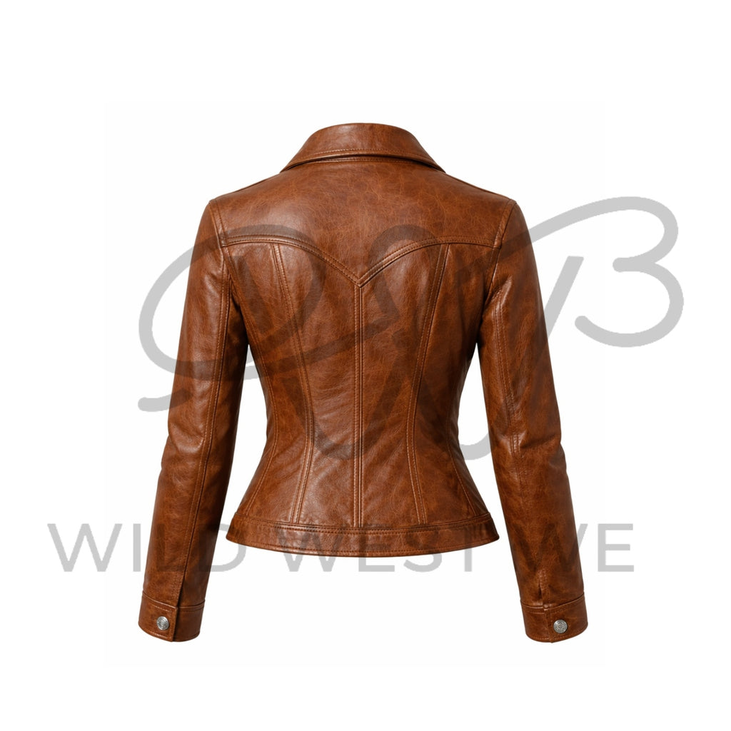 Women’s Classic Western Leather Jacket